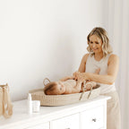 CESTA CAMBIADOR BEBÉ DE MIMBRE